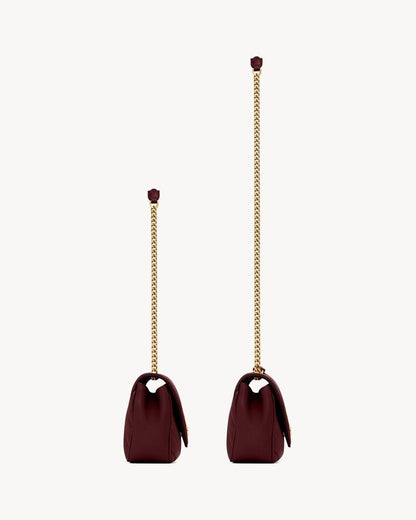 2026 Loulou Series Large  Deep Burgundy Lambskin Shoulder Bag 803541AAEAX6197