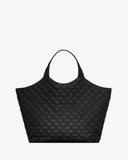2026 ICARE Black Quilted Lambskin Extra-Large Tote Bag 698651AAANG1000