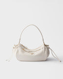 2026 Medium White Leather Shoulder Bag 1BC229_2CYS_F0PG7_V_LVM