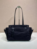2026 Black Canvas and Leather Tote Bag 2VG139_2G6S_F0002_V_OOO