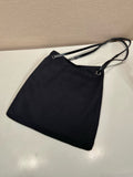 2026 Large Black Canvas and Leather Tote Bag 1BG644_2G6S_F0002_V_OOO