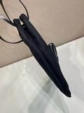 2026 Large Black Canvas and Leather Tote Bag 1BG644_2G6S_F0002_V_OOO