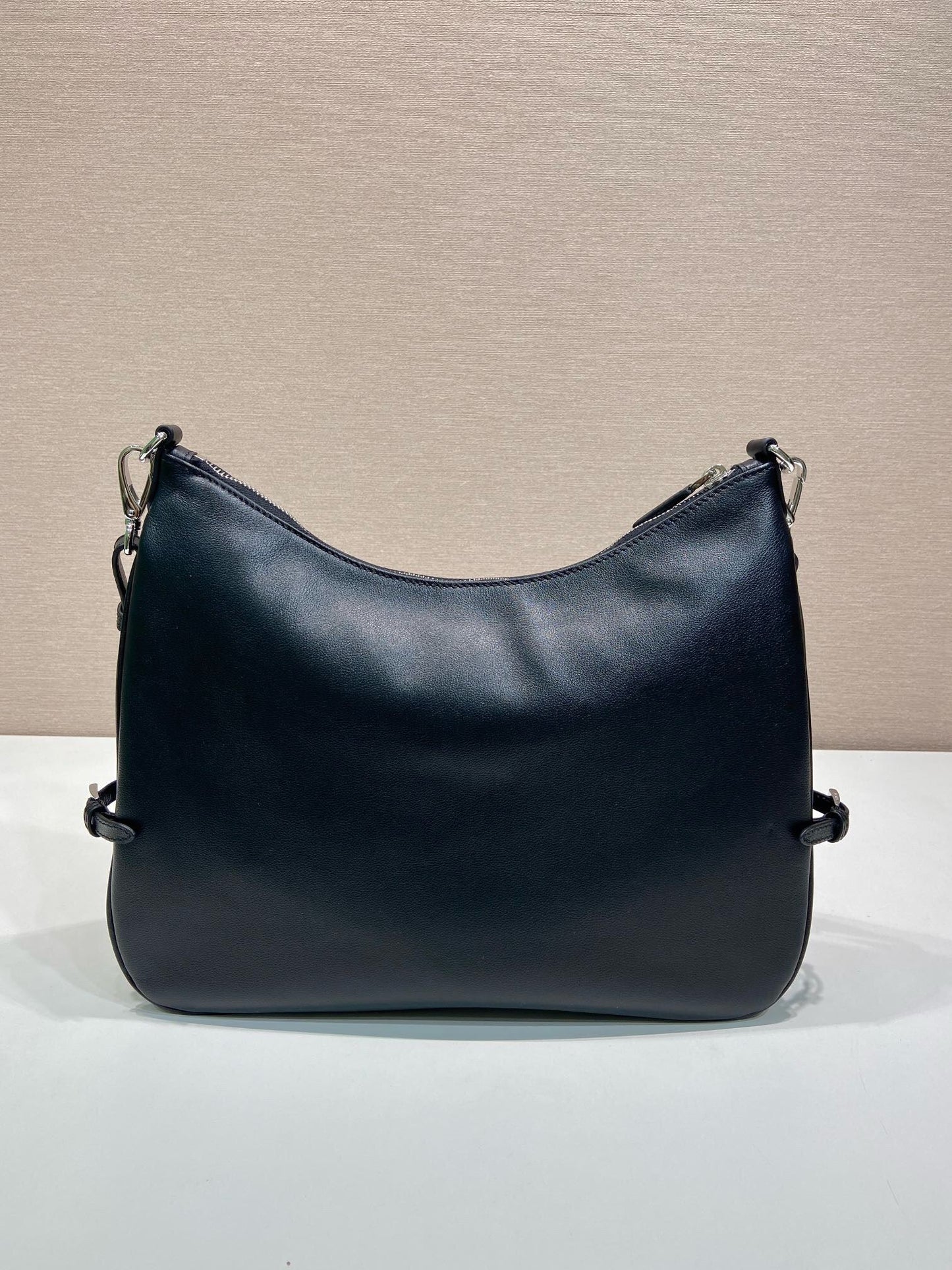 2026 Large Black Leather Shoulder Bag 1BC288_2CYS_F0002_V_OOO