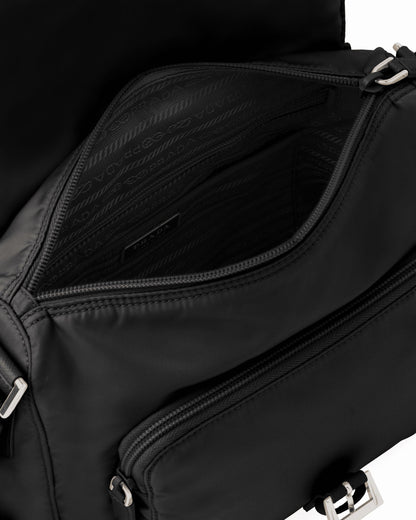 2026 Black Recycled Nylon Shoulder Bag  1BD994_RV44_F0002_V_B1M