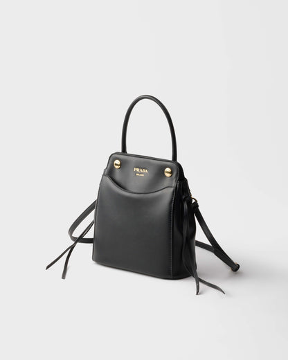 2026 Black Mini Leather Handbag 1BA496_2C6A_F0002_V_OOO