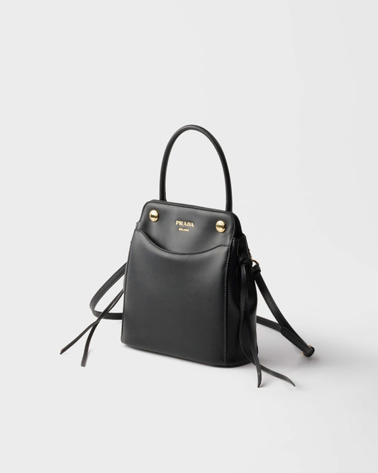 2026 Black Mini Leather Handbag 1BA496_2C6A_F0002_V_OOO