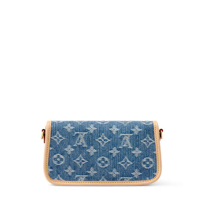 2026 Blue Denim Monogram Baguette Bag M13070