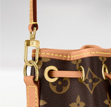 2026 Brown Monogram-Coated Canvas Nano Noé Mini Bucket Bag M81266