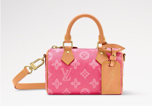 2026 Pink Nano Speedy (Monogram Origine) Mini Handbag M28322