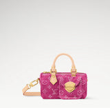 2026 Fuchsia Monogram Denim Mini Pillow Bag M27603