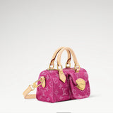 2026 Fuchsia Monogram Denim Mini Pillow Bag M27603