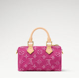 2026 Fuchsia Monogram Denim Mini Pillow Bag M27603