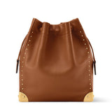 2026 Brown Grained Calfskin Noé Trunk Handbag M29131