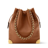 2026 Brown Grained Calfskin Noé Trunk Handbag M29131