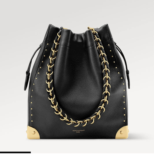 2026 Black Smooth Calfskin Noé Trunk Bucket Bag M29391