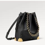 2026 Black Smooth Calfskin Noé Trunk Bucket Bag M29391