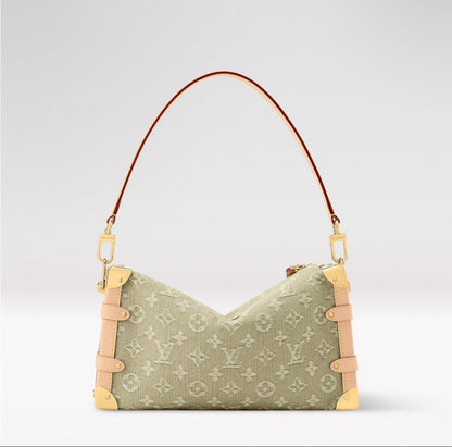2026 Side Trunk MM East West Classic Jacquard Denim Bag M27451