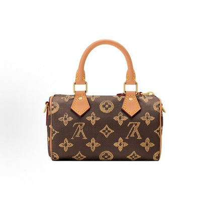 2026 Brown Nano Speedy (Monogram Origine) Mini Handbag M28322